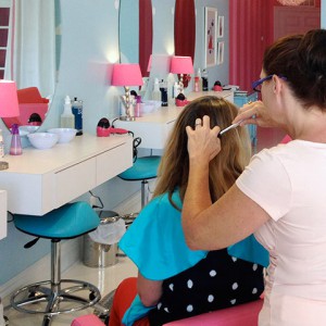 Little Girl Lice Removal